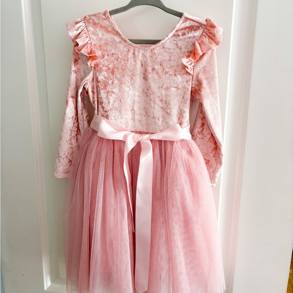 Toddler Pink Ruffled Dress
